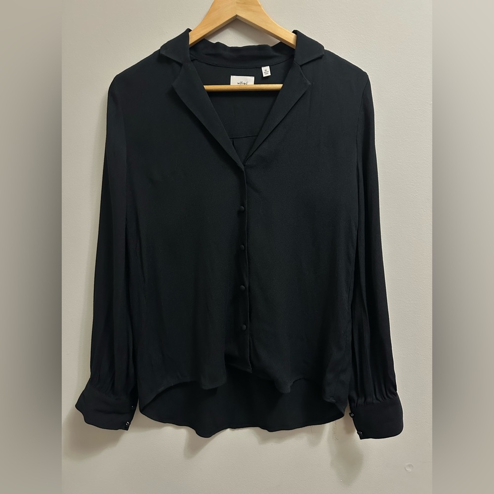 Wilfred Classic Black Button-Down Shirt